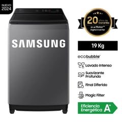 SAMSUNG - Lavadora EcoBubble™ 19KG Plateada WA19CG6441BDPE