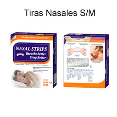 GENERICO - Tiras Nasales Adhesivas Antironquidos, Talla SM Caja x 30 Unid.