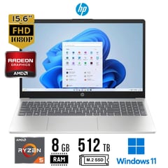 HP - Laptop 15-fc0071la 15.6" - FHD - Ryzen 5 7520U - 8GB - 512GB SSD - W11 Home