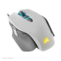 CORSAIR - MS M65 RGB ELITE - BLANCO PLOMO