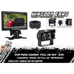 LUX - CAMARA PARA CAMION DVR FULL HD CON PANTALLA 7 (1 CAMARA )