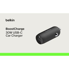 BELKIN - CARGADOR DE AUTO USB-C 30 WATTS -