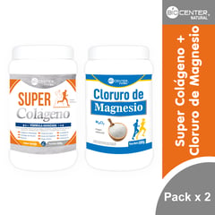 BIOCENTER NATURAL - Pack Biocenter - Super colágeno x 500g + Cloruro de magnesio x 500g