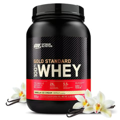 OPTIMUN NUTRITION - PROTEÍNA GOLD STANDARD WHEY 2LB SABOR VAINILLA SHAKER GRATIS