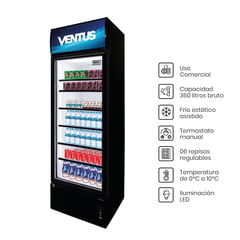 VENTUS - Visicooler de 1 Puerta de 360 Litros LG-360LED -