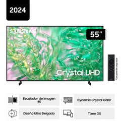 SAMSUNG - Televisor 55 Crystal Uhd 55Du8000 4k Tizen Os Smart Tv 2024