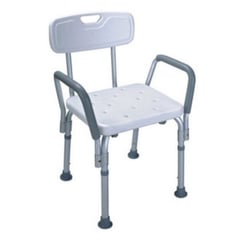 HOMECARE - SILLA DE DUCHA CON BRAZOS SIN CORTE