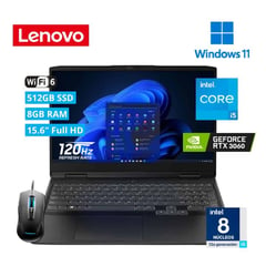 LENOVO - IDEAPAD GAMING 3 15IAH7 CORE I5-12450H - 8GB RAM - RTX 3060 6GB - 15.6´´FHD WINDOWS 11 HOME