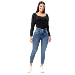 PIONIER - Pantalon Denim Stretch Mujer Irlah