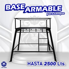 GENERICO - Base Metálica Armable para Tanque de Agua de 2500 litros