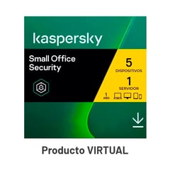 KASPERSKY - ANTIVIRUS SMALL OFFICE SECURITY LIC1 AÑO 5 PCS+1 SERV VIRTUAL