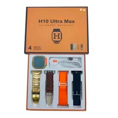 GENERICO - Smartwatch H10 Ultra Max con 4 correas intercambiables