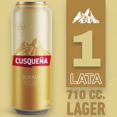 CUSQUEÑA - 1 CERVEZA DORADA 710ML - GOLDEN LAGER