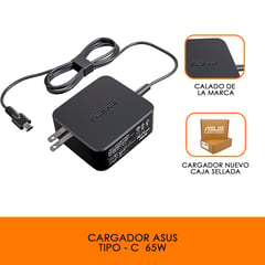 ASUS - Cargador tipo c - 65w ORIGINAL