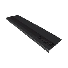 QRUBBER - Grada Estriada De Caucho Color Negro 121cm x 32cm x 4mm