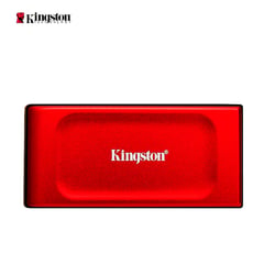 KINGSTON - Disco solido Externo XS1000, 1TB, Color Rojo