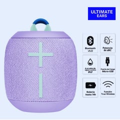 ULTIMATE EARS - PARLANTE UE WONDERBOOM 3 BLUETOOTH IP67 COLOR LILA (984-001809)