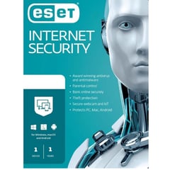 ESET - ANTIVIRUS Internet Security Key (1 Year / 1 PC)