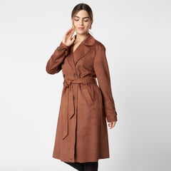 LUVARO - Trench Coat Suede para mujer