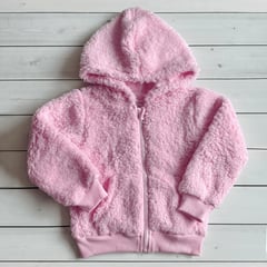 TIFANTI - Casaca de peluche para niña Rosado