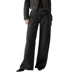 LEVIS - Jeans Mujer XL Straight Negro