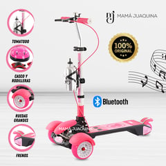 CONFORT KID'S - Scooter Musical «LUCA» con Tomatodo HOT PINK