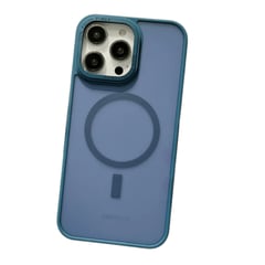 GENERICO - Funda para iPhone 14 Pro Magsafe Ahumado Mate Antishock Azul