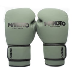 MAKOTO - Guantes de Boxeo Basic Mate Verde-Poliuretano-14oz