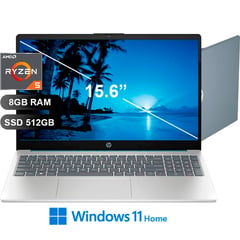 HP - Laptop 15-fc0071la AMD Ryzen 5 7520U, 8GB RAM, 512GB SSD, W11home, 15.6 (A14MXLA)