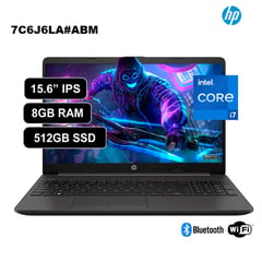 Laptop 15.6” HD Core i7-1255U 8GB RAM 512GB SSD 250 G9 7C6J6LA