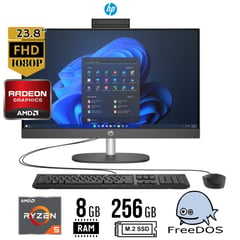 HP - All in One ProOne 245 G10, 23.8"FHD AMD Ryzen 5 7520U 8GB 256GB SSD FREEDOS