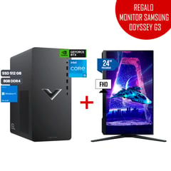 PC Desktop Gaming Victus TG02-1001la Intel i5-13400F 8GB SSD512GB RTX3050 W11H