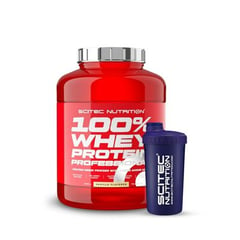 SCITEC NUTRITION - PROTEINA 100% WHEY PROFESSIONAL 5.1LB VAINILLA SHAKER GRATIS - SCITEC