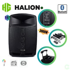 HALION - Parlante activo 15 PHA-15F - 2UHF - 3000w profesional