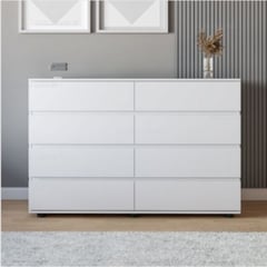 GENERICO - Comoda Moderna Nilan Blanco R&R MUEBLES