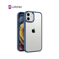 GENERICO - Case Para iPhone 13 Casely Transparente Con Borde Azul