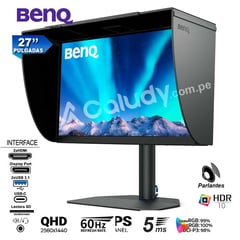 BENQ - Monitor 27 PhotoVue SW272Q 2K WQHD sRGB Adobe RGB USB-C