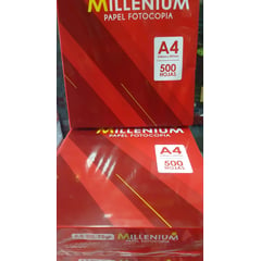 MILLENIUM - PAPEL BOND A4 MARCA 75 GR PAQUETE 500 HOJAS