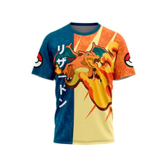 GENERICO - Pokemon Polo Deportivo Exclusivo Charizard Talla L