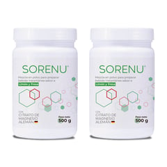 SORENU - SUPLEMENTO VITAMINICO CON CITRATO DE MAGNESIO 500GR PACK x2