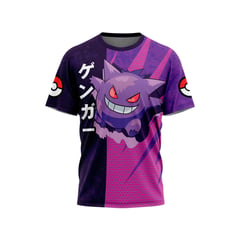 GENERICO - Pokemon Polo Deportivo Exclusivo Gengar Talla L