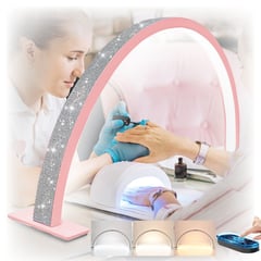 ALTERNATIVE - Lámpara LED Modelo Media Luna de Mesa Ideal Estética Manicure Pestañas