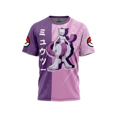 GENERICO - Pokemon Polo Deportivo Exclusivo Mewtwo Talla L