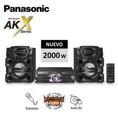 PANASONIC - Minicomponente 2000 Watts Bluetooth SC-AKX730 DJ Karaoke