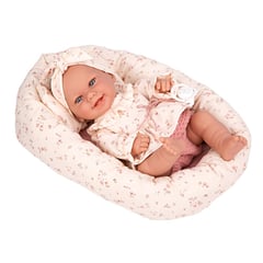 REBORN - Muñeca Elegance 33Cm Babyto Beige con Capazo