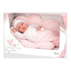 REBORN - Muñeca Elegance 40Cm Dafne con porta bebe