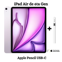 APPLE - IPAD AIR 11” 6TA GEN 2024 128GB WIFI - PURPLE + PENCIL TIPO USB -C