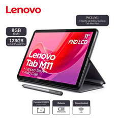 LENOVO - Tablet Tab M11 11” 4G LTE 8GB 128GB Lapiz y Funda TB330XU