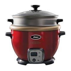 OSTER - Olla Arrocera 18L funcion Sofrito y bioceramic CKSTRC7129R Rojo