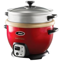 OSTER - Olla Arrocera 22L Sofrito Bioceramica CKSTRC7130R rojo